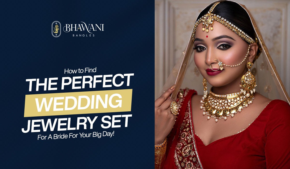 wedding jewelry set for a bride